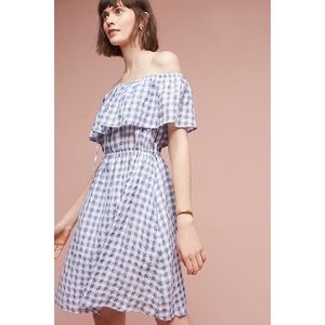 ⚡️Anthro Off The Shoulder Gingham Dress ⚡️